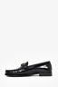 Sandro Black Leather Chain Detail Loafers Size 39