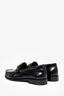 Sandro Black Leather Chain Detail Loafers Size 39