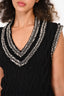 Pre-Loved Chanel™ 2005 Black Cashmere Cable Knit Sleeveless Vest Size 38