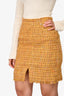 Pre-Loved Chanel™ Yellow/Multicolour Tweed Skirt Size 38