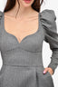 Magda Butrym Grey Sweetheart Neckline Mini Dress Size 36