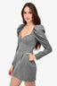 Magda Butrym Grey Sweetheart Neckline Mini Dress Size 36