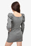 Magda Butrym Grey Sweetheart Neckline Mini Dress Size 36