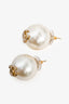 Pre-Loved Chanel™ 2014 Faux Pearl CC Stud Earrings