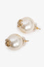 Pre-Loved Chanel™ 2014 Faux Pearl CC Stud Earrings