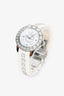 Christian Dior White Rubber Band Diamond Watch