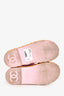 Pre-Loved Chanel™ Pink Tweed CC Dad Sandals Size 35.5