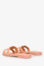 Hermès Pink Leather H Oran Sandals Size 36