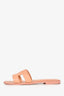 Hermès Pink Leather H Oran Sandals Size 36