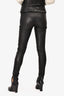 Burberry London Black Lambskin Leather Skinny Pants Size 34