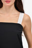 Sandro Black/White Cropped Sleeveless Top Size 2