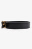 Louis Vuitton Black Epi Leather Dual Toned Twist Belt Size 86/34