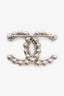 Pre-Loved Chanel™ 2022 Silver Toned Bobble CC Brooch