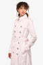 Burberry Baby Pink Trench Coat Size 8 US