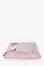 Salvatore Ferragamo Pink Leather 'Love' Pouch