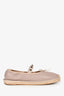 Valentino Blush Leather Rockstud Espadrilles Size 38