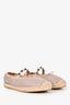 Valentino Blush Leather Rockstud Espadrilles Size 38