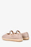 Valentino Blush Leather Rockstud Espadrilles Size 38