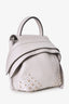 Tod's Grey Leather Mini Wave Backpack