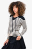 Christian Dior Navy/White Striped Dioriviera Sweater Size 34