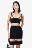 Moschino Black Mesh Sleeveless Mini Dress Size 4 (As Is)