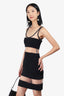 Moschino Black Mesh Sleeveless Mini Dress Size 4 (As Is)