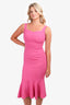 Dolce & Gabbana Pink Sleeveless Midi Dress Size M