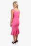 Dolce & Gabbana Pink Sleeveless Midi Dress Size M