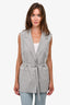 Judith & Charles Grey Wool Sleeveless 'Lyle' Vest Size 12