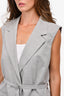 Judith & Charles Grey Wool Sleeveless 'Lyle' Vest Size 12