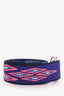 Isabel Marant Blue/Pink Nyess Jacquard D-Ring Belt