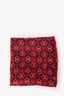 Gucci Red Silk Printed Scarf