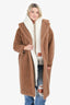 Max Mara Brown Alpaca "Teddy" Coat Size S