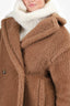 Max Mara Brown Alpaca "Teddy" Coat Size S