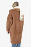 Max Mara Brown Alpaca "Teddy" Coat Size S