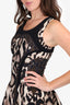 Diane von Furstenberg Sleeveless Animal Print Dress Size 2