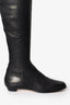 Jimmy Choo Black Leather Knee High Boots Size 37.5