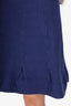 Carven Navy Pleated Midi Skirt Size 40