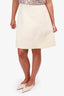 Stella McCartney White Baroque Embossed Midi Skirt Size 44