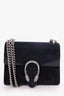 Gucci Black Suede Mini Dionysus Chain Shoulder Bag