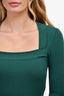 Sandro Green Ribbed Top Est. Size S