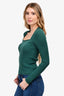 Sandro Green Ribbed Top Est. Size S