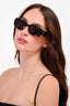 Longchamp Black Acrylic Rectangle Frames.