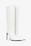 Retrofete 2024 White Leather Knee High 'Frida' Heeled Boots Size 38.5