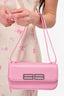 Balenciaga Pink Leather 'Gossip' Shoulder Bag