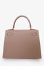 Hermès 2024 Etoupe Epsom Leather Kelly 25 with Gold Hardware