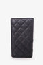 Pre-loved™ Chanel 2012-13 Black Quilted Leather Ligne Cambon Yen Wallet