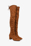 Stuart Weitzman Brown Suede Leather Highland Boots Size 4.5