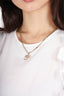 Pre-Loved Chanel™ Gold Tone No. 5 Crystal CC Necklace