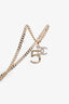 Pre-Loved Chanel™ Gold Tone No. 5 Crystal CC Necklace